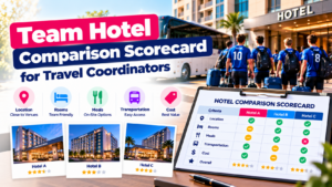 Team Hotel Comparison Scorecard for Travel Coordinators